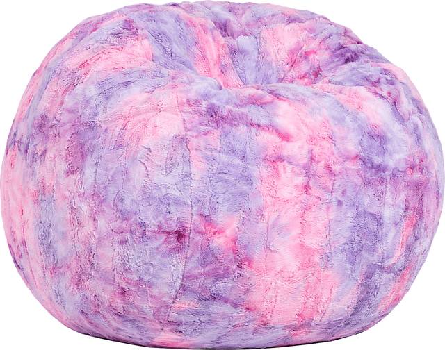 Kids Baigo Pink Purple Bean Bag Chair - Thumbnail - Image 1