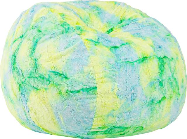 Kids Baigo Yellow Green Bean Bag Chair - Thumbnail - Image 1
