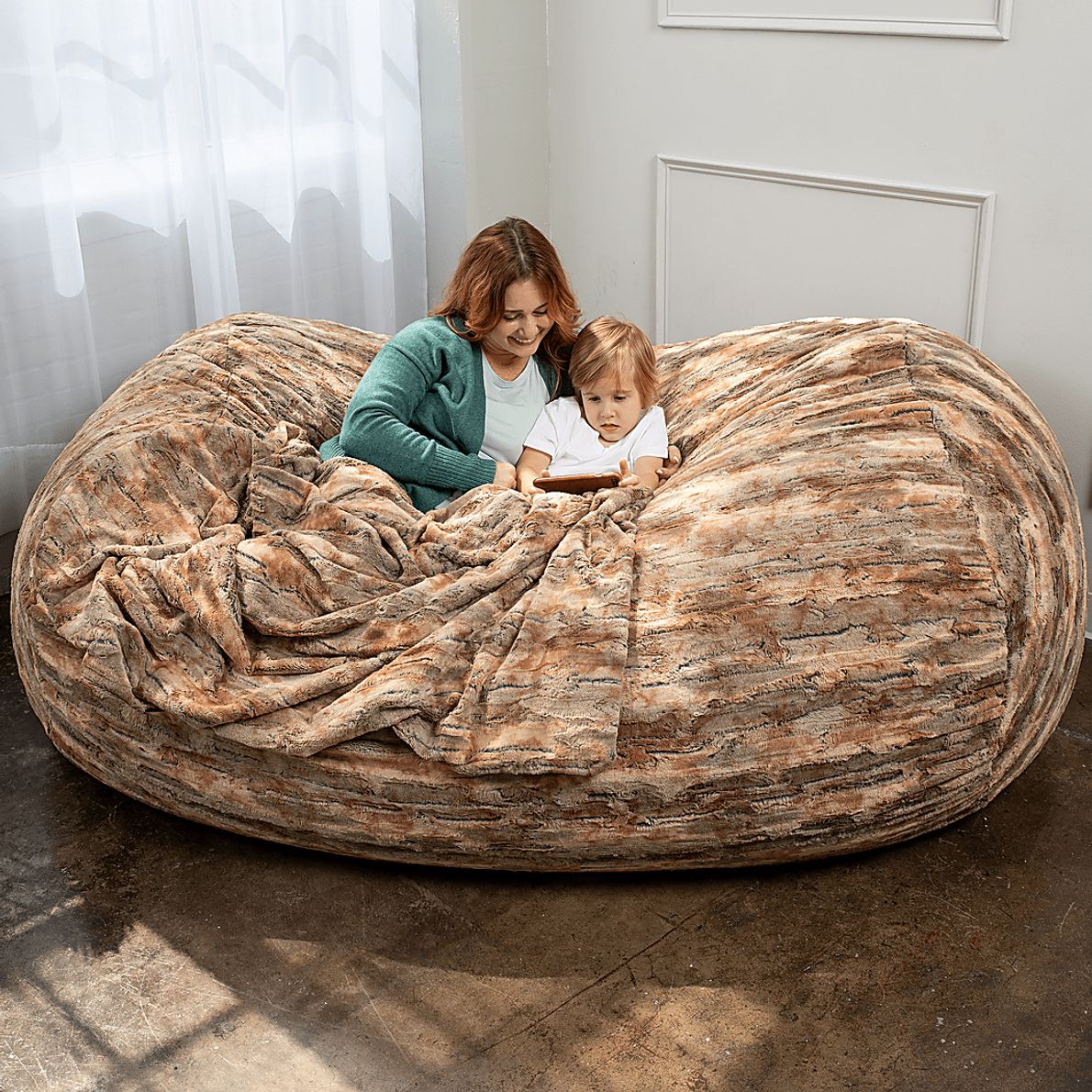 Kids Balcuotha Red Bean Bag Lounger