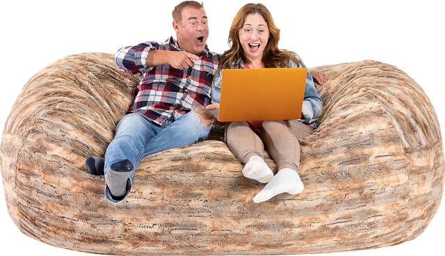 Kids Balcuotha Red Bean Bag Lounger - Thumbnail - Image 4