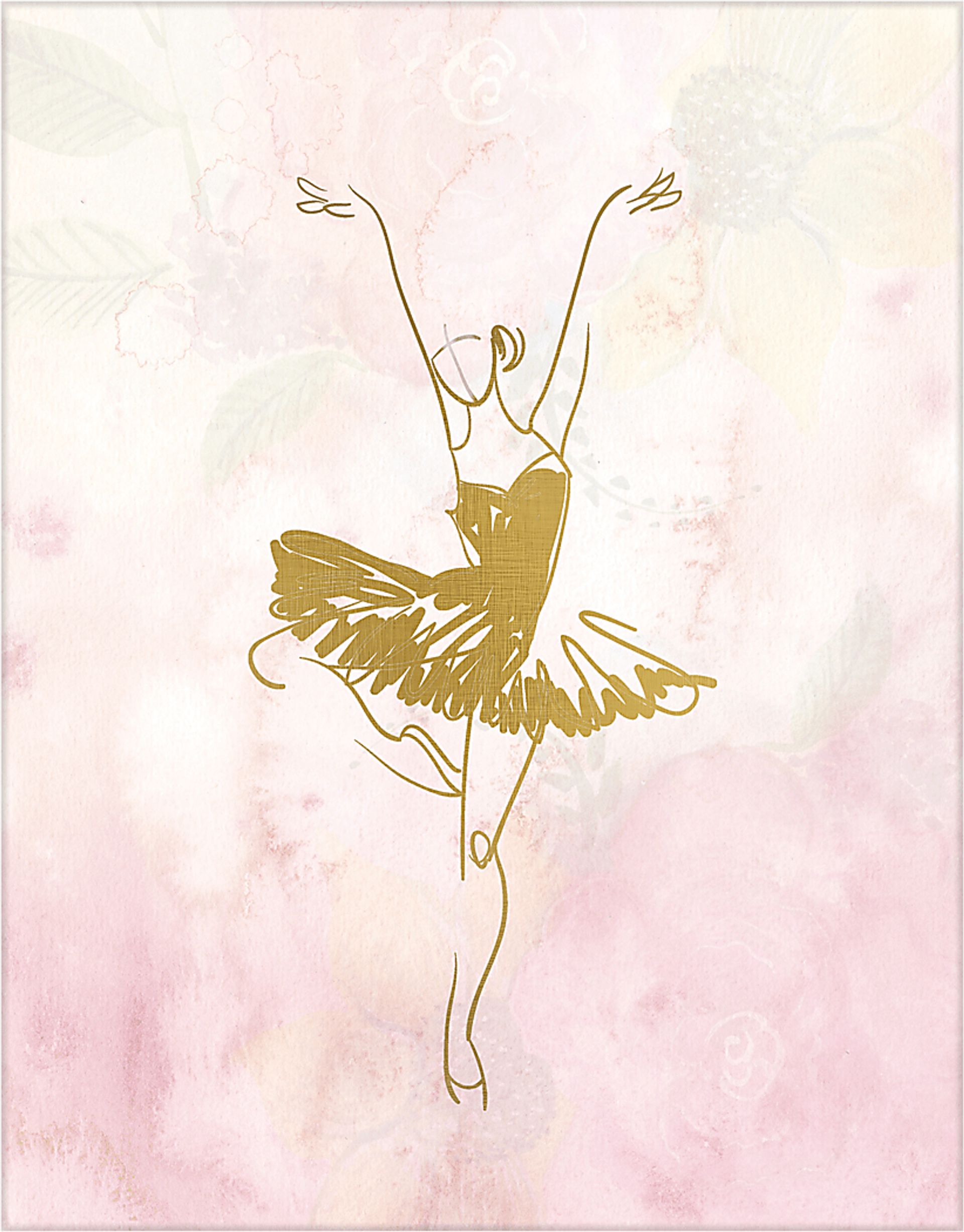 Kids Ballerina Ballet Pose Part I Artwork - Image 1