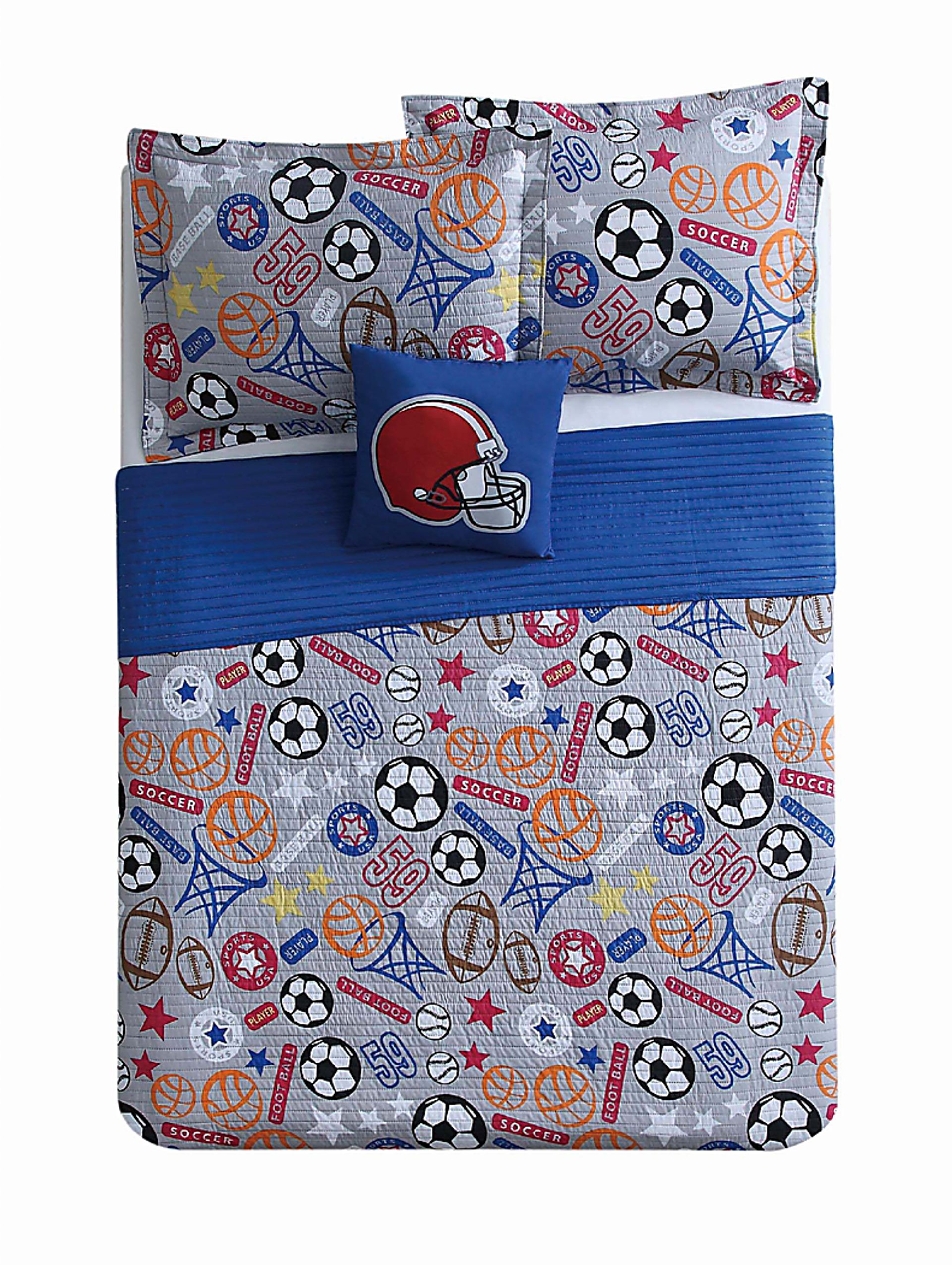 Kids Ballsports Blue Mini Twin Comforter Set - Image 2
