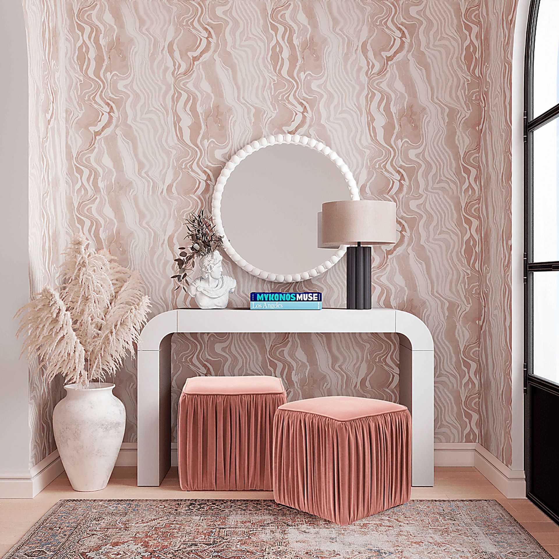 Kids Barlow Pearl White Mirror - Image 5