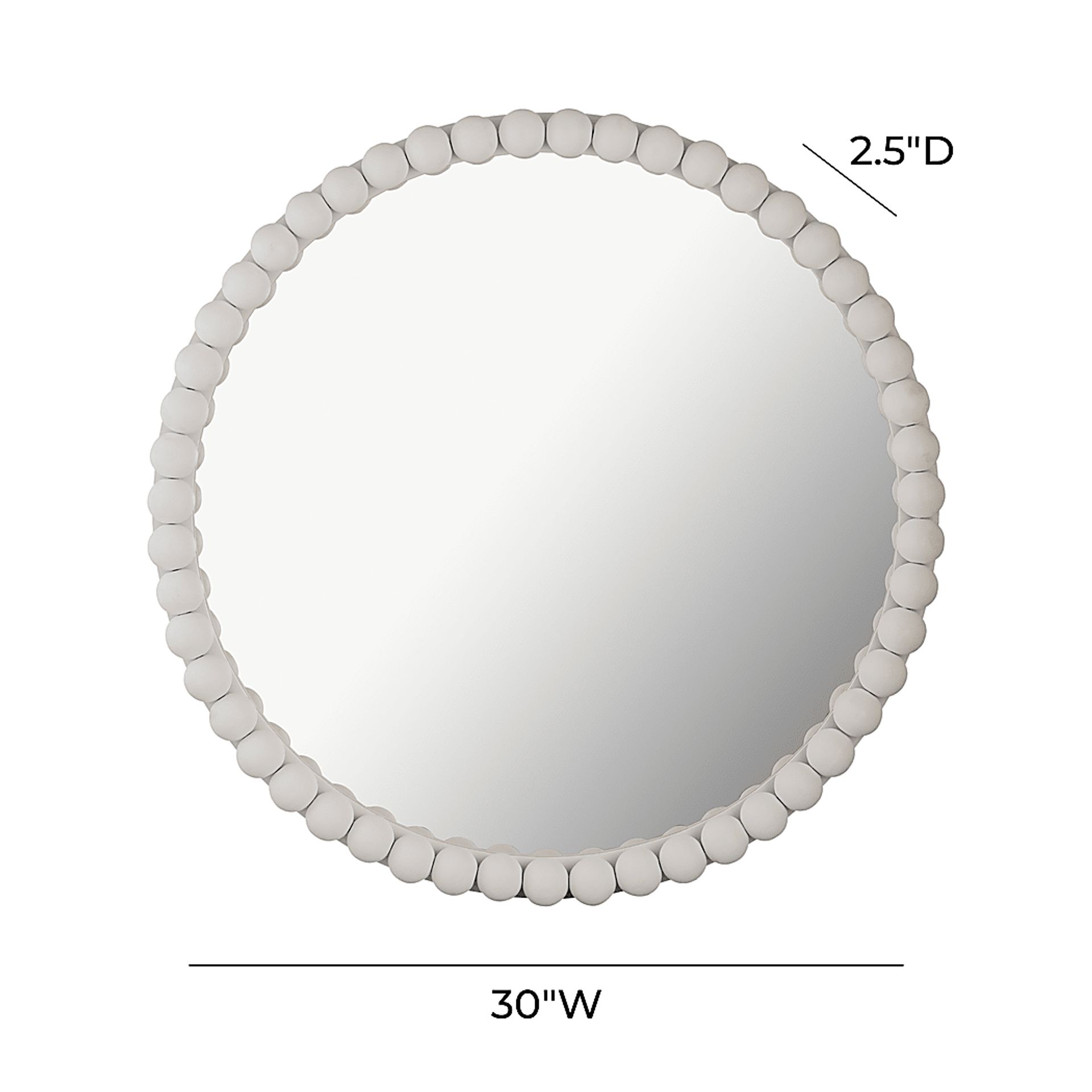 Kids Barlow Pearl White Mirror - Image 6