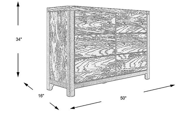 Dimension Image. Please refer to the Dimension Tab on this page for dimension details.