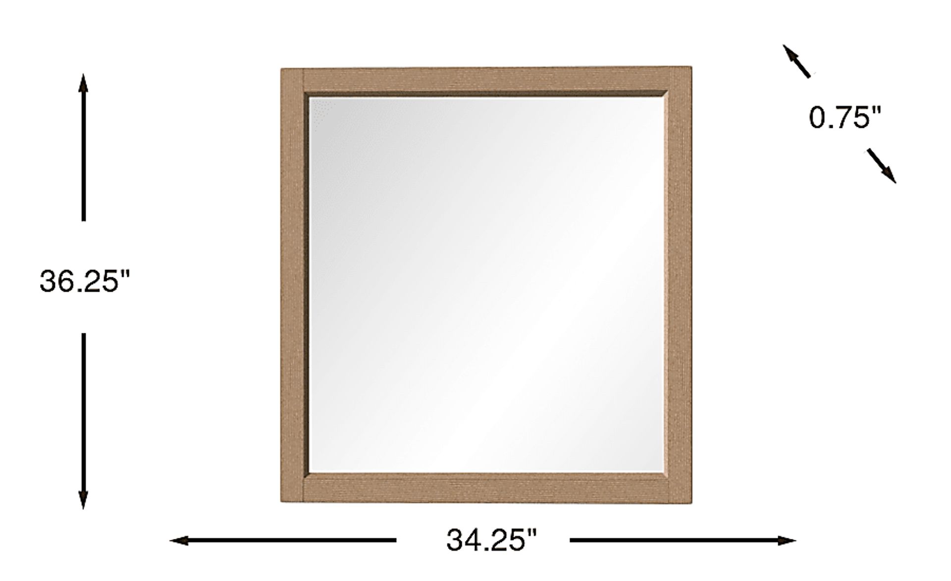 Dimension Image. Please refer to the Dimension Tab on this page for dimension details.