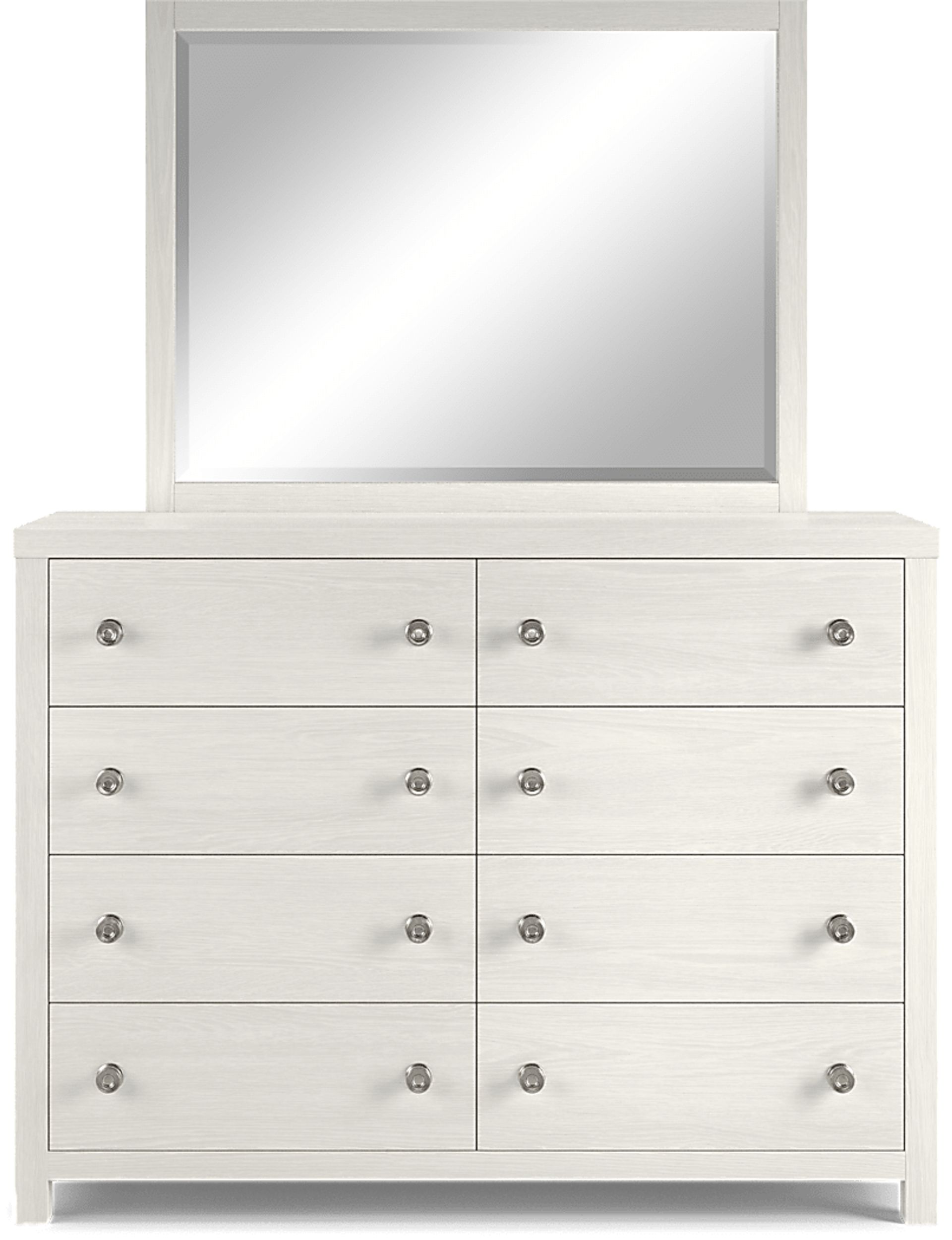 Kids Barringer Place White Dresser & Mirror Set - Image 1