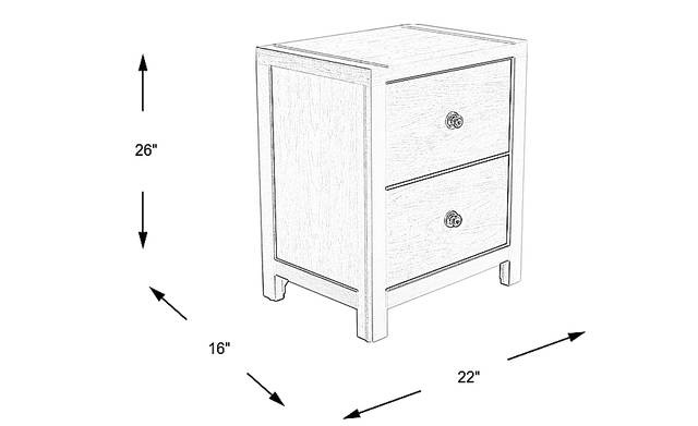 Dimension Image. Please refer to the Dimension Tab on this page for dimension details.