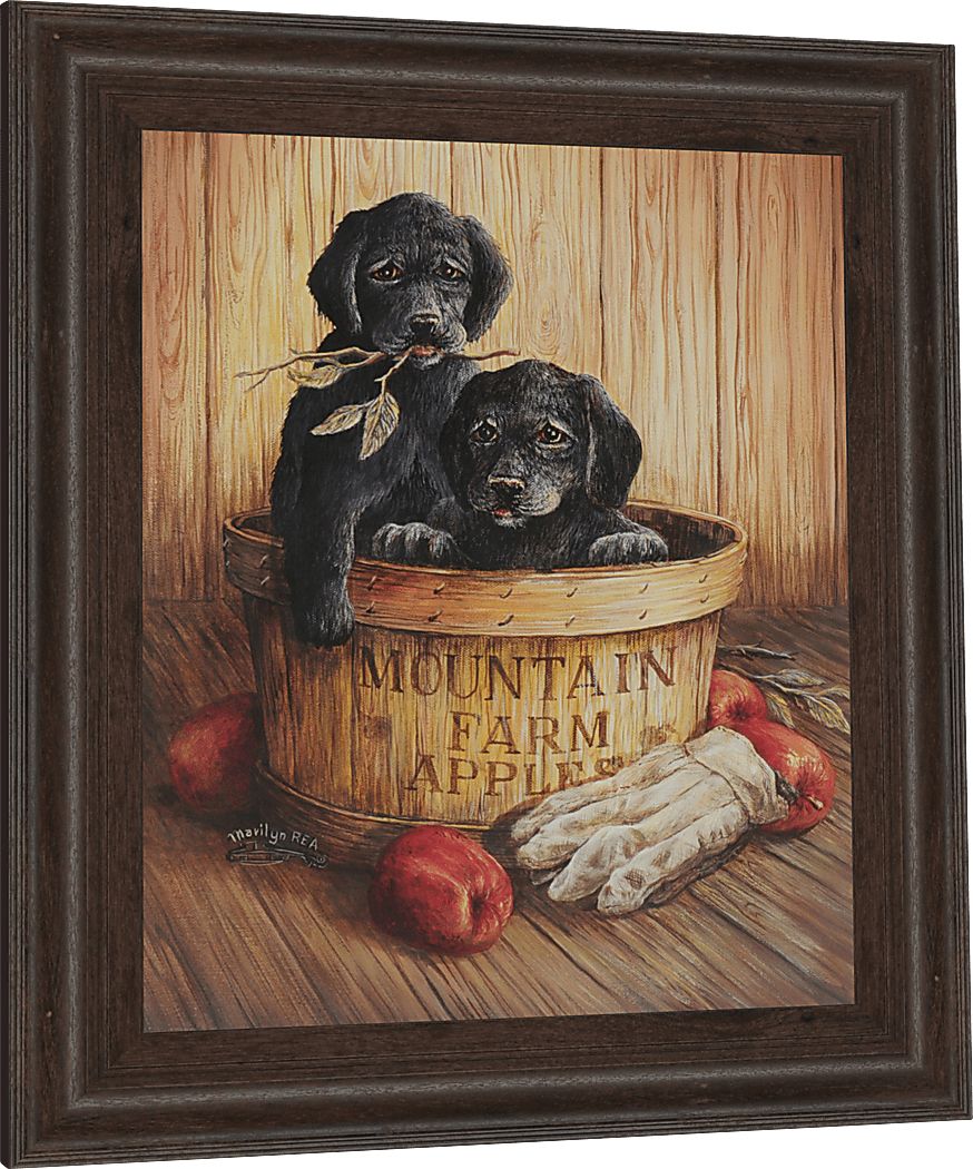 Kids Basket of Happiness Beige Artwork