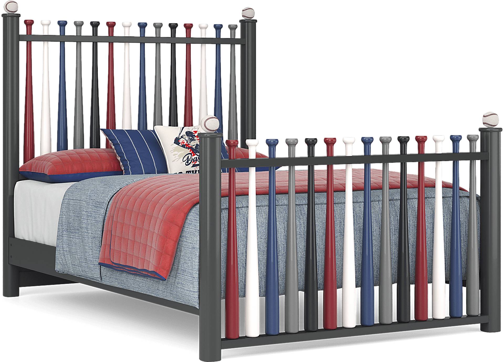 painted full bed