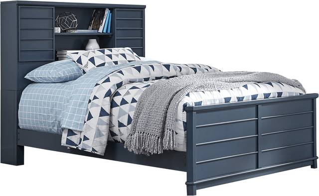 Kids Bay Street Blue 5 Pc Full Bookcase Bedroom - Thumbnail - Image 2