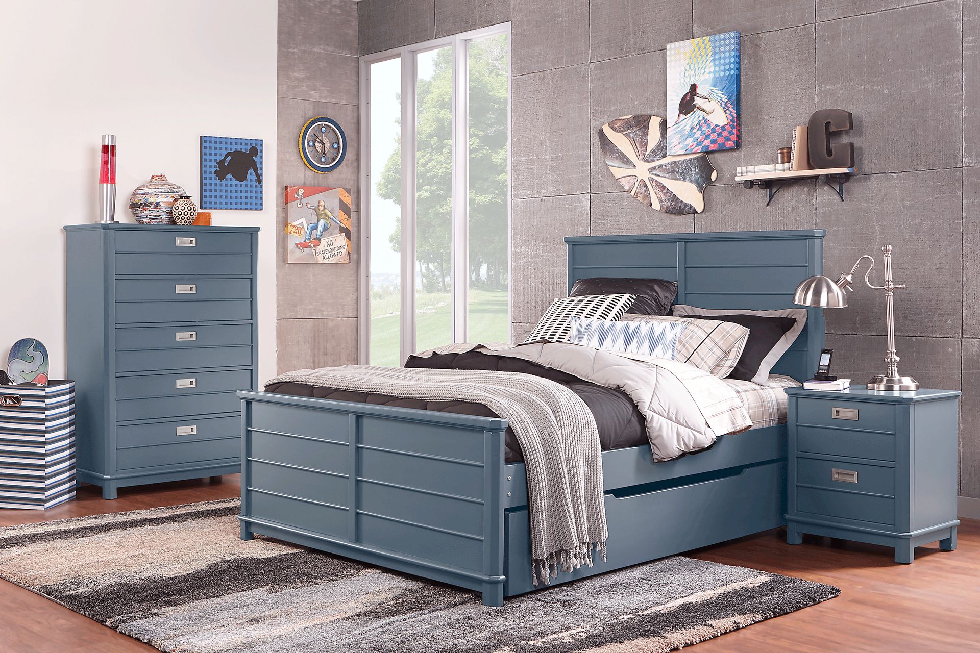 Kids Bay Street Blue Chest - Image 2
