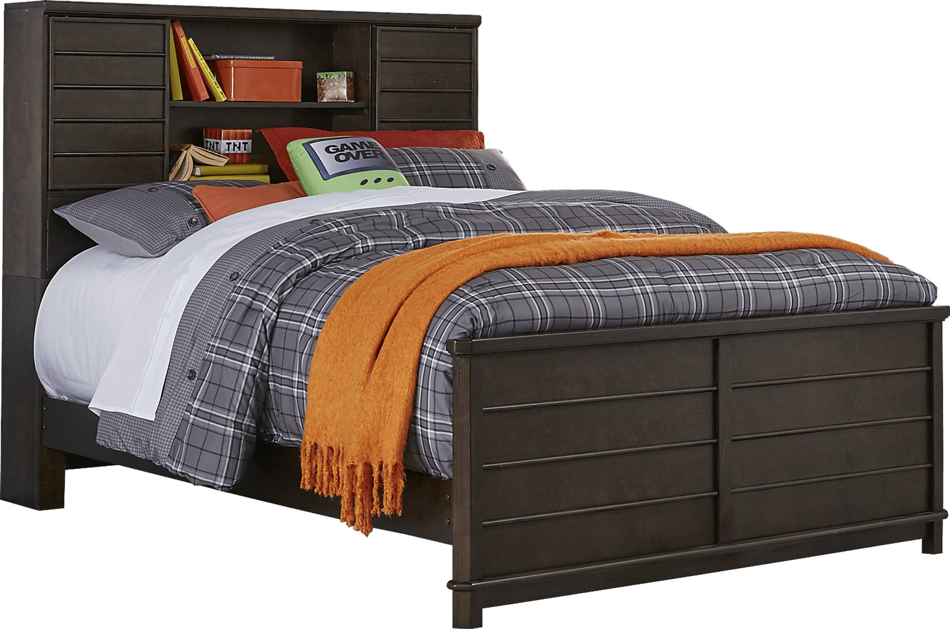 3 pc full bookcase bed