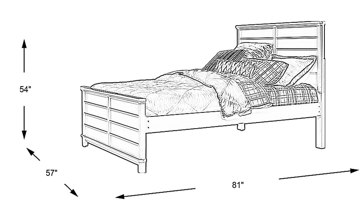 Bay Street Charcoal Gray 3 Pc Full Bed | Rooms to Go