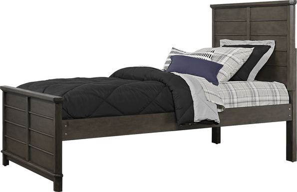 Kids Bay Street Charcoal 3 Pc Twin Panel Bed