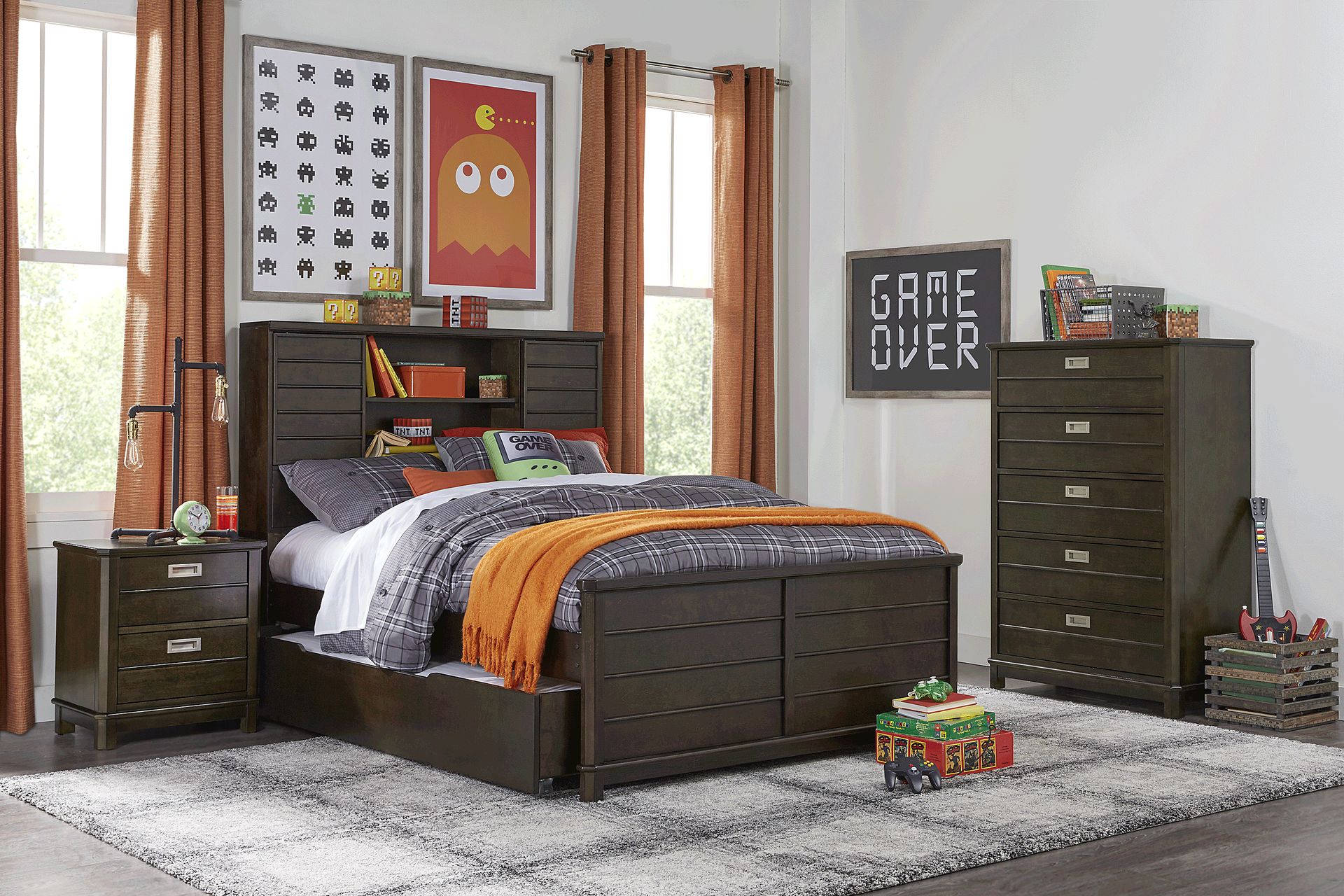 Kids Bay Street Charcoal Nightstand - Image 2