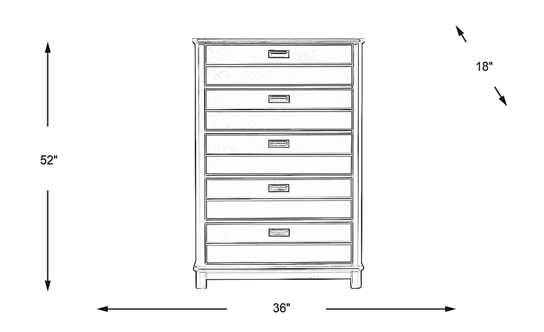 Kids Bay Street Charcoal Chest