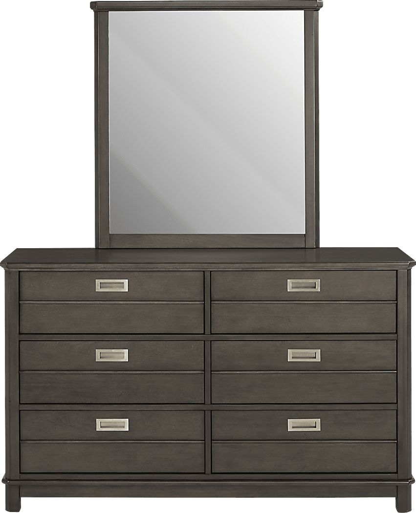 Kids Bay Street Charcoal Dresser & Mirror Set Rooms To Go
