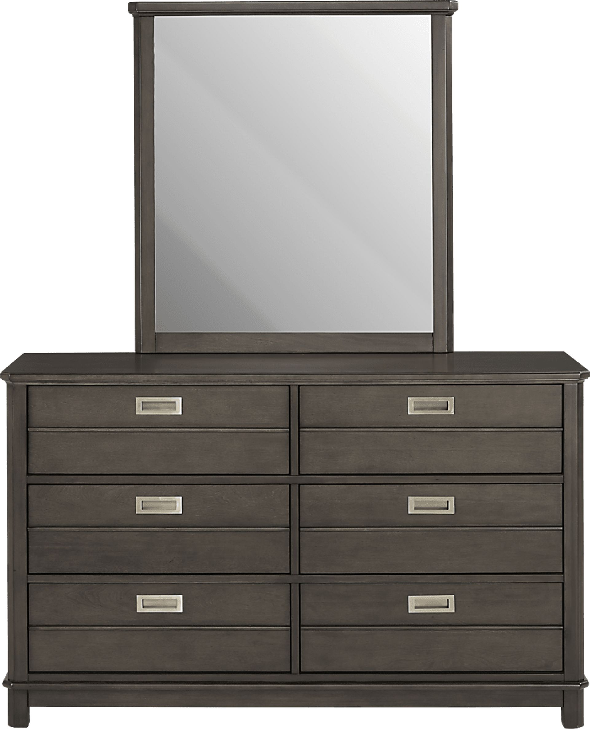 Kids Bay Street Charcoal Dresser & Mirror Set - Image 1