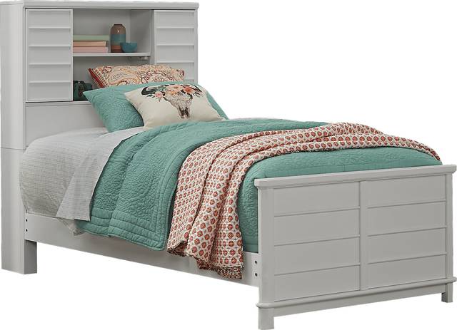 Kids Bay Street White 5 Pc Twin Bookcase Bedroom - Thumbnail - Image 2