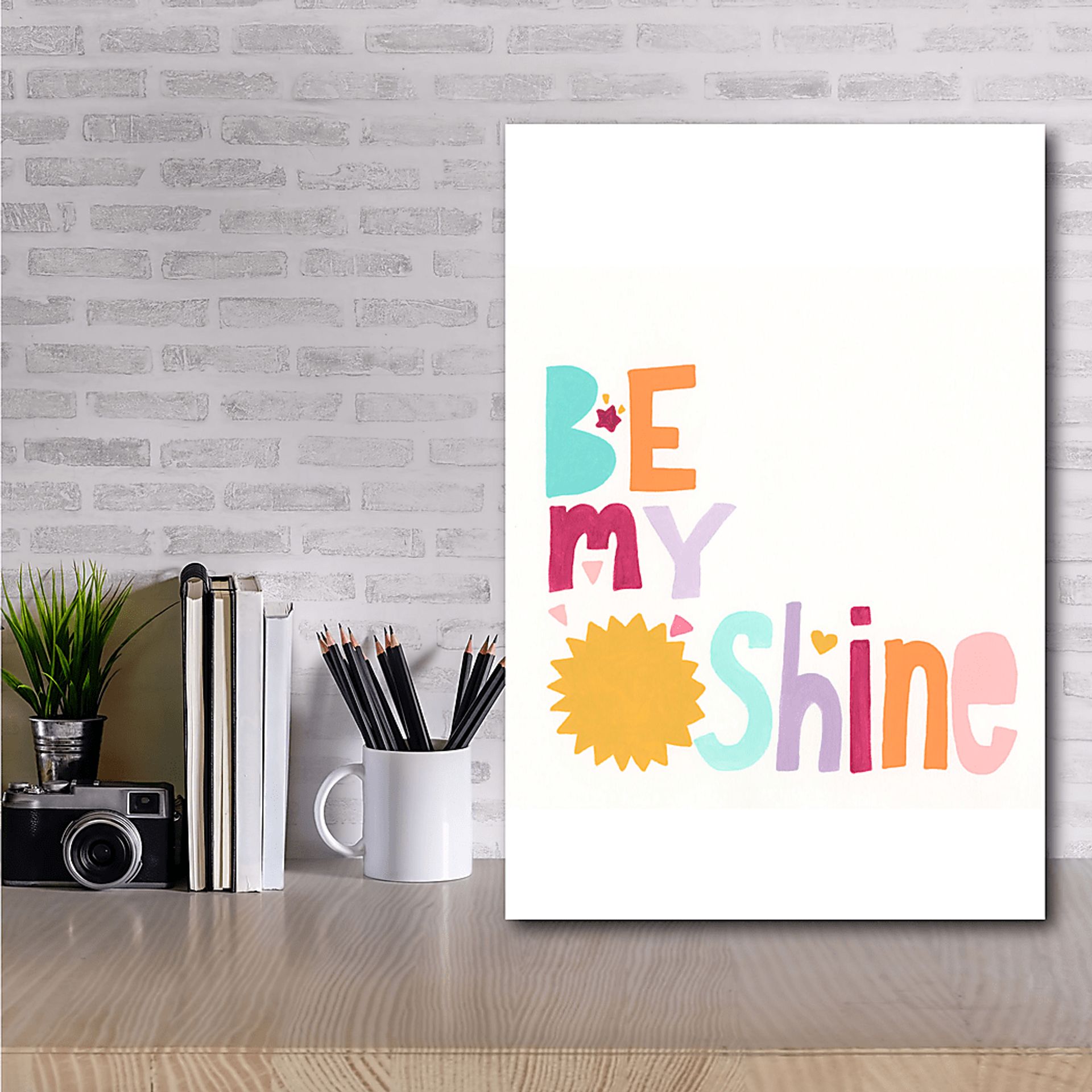 Kids Be My Sunshine White Artwork - Image 2