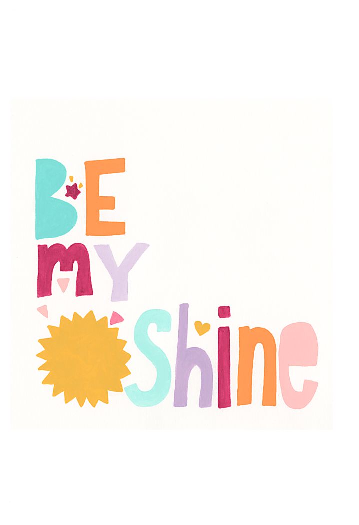 Kids Be My Sunshine White Artwork