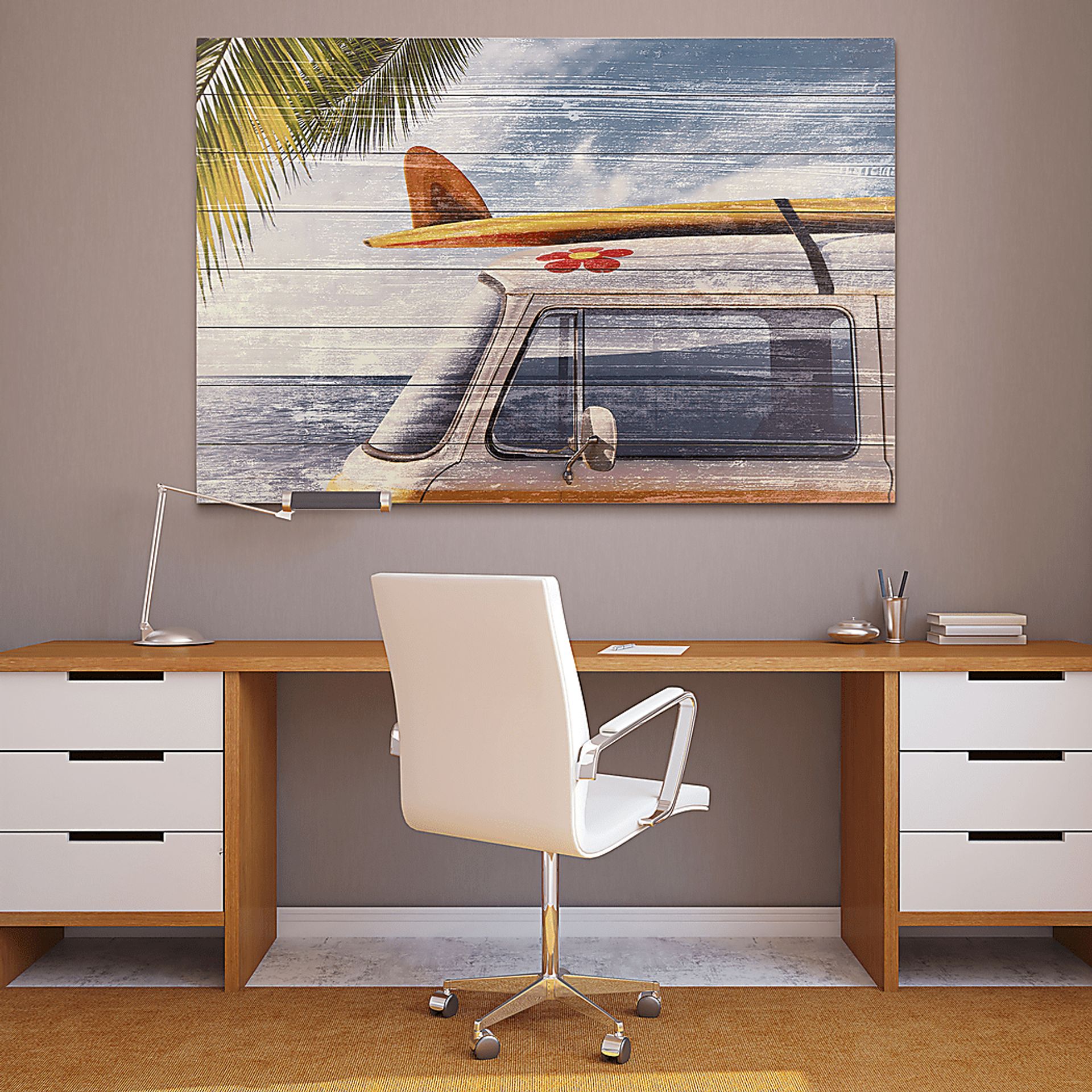 Kids Beach Getaway Blue Wall Art - Image 4