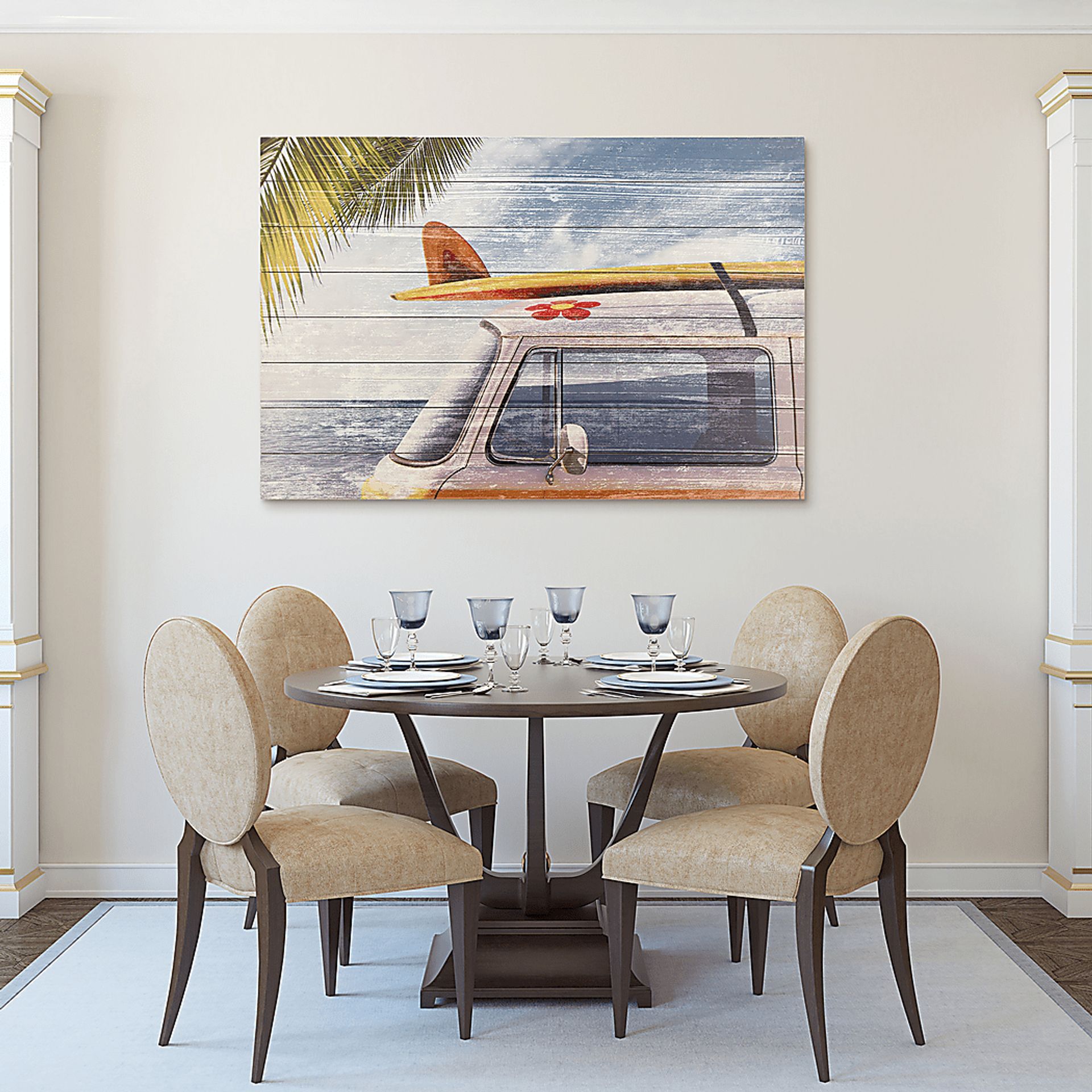 Kids Beach Getaway Blue Wall Art - Image 6