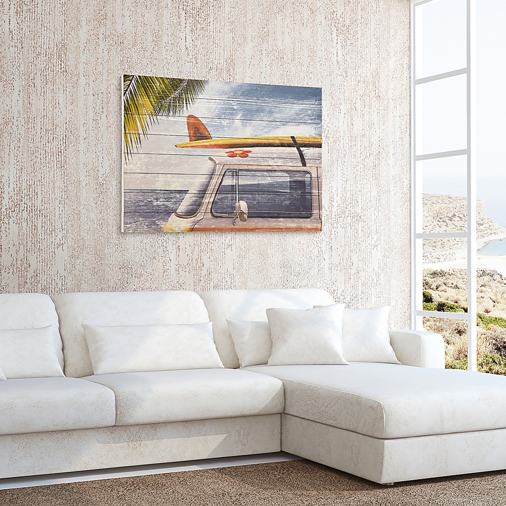 Kids Beach Getaway Blue Wall Art - Image 7
