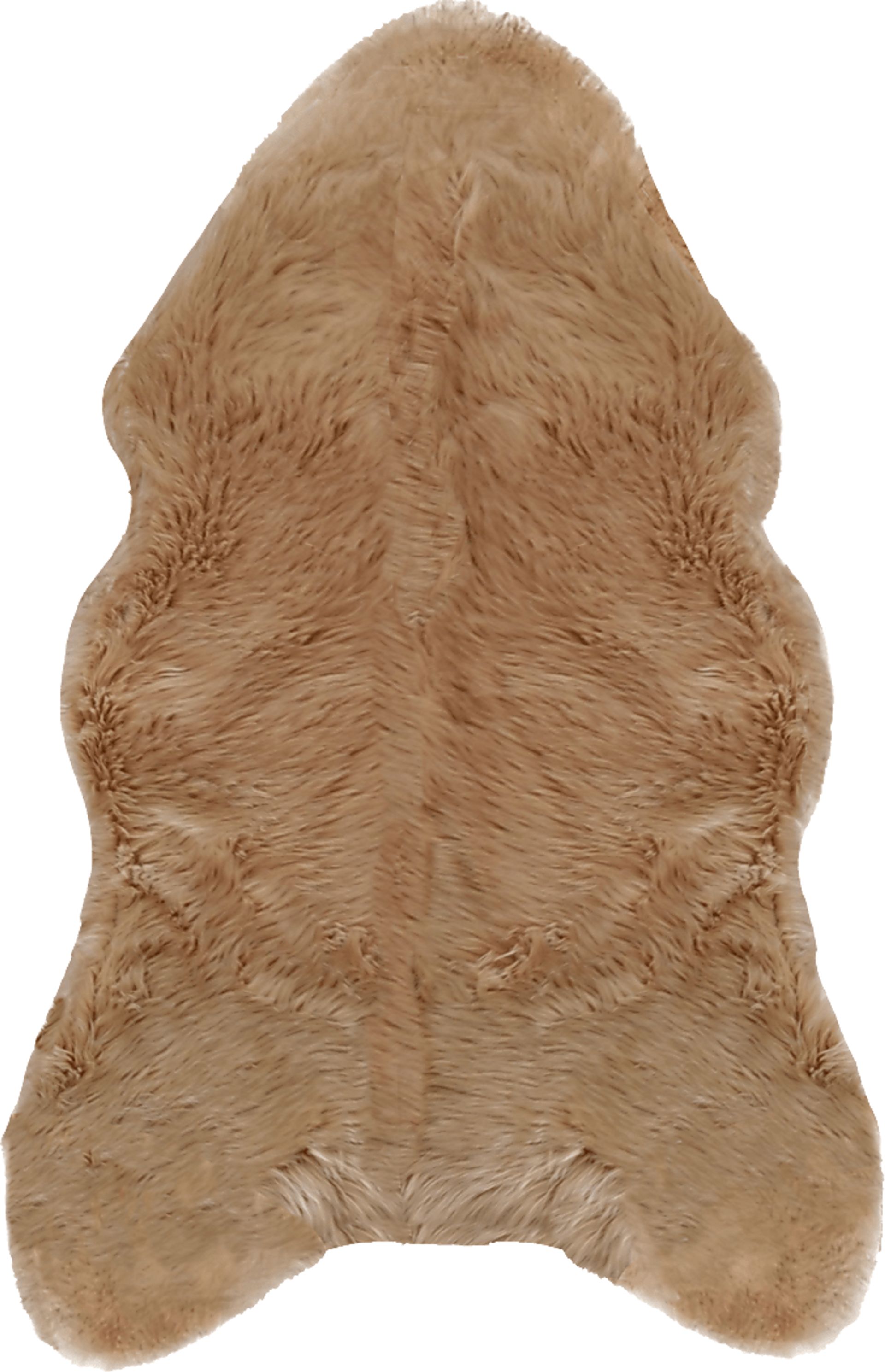 Kids Bear Hug Tan 2'8 x 4'8 Rug - Image 1