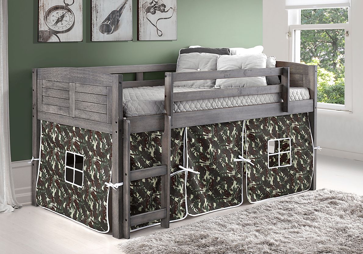 Kids Beland Camo Twin Tent Loft Bed