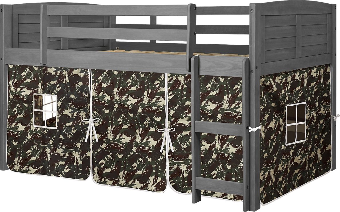 Kids Beland Camo Twin Tent Loft Bed