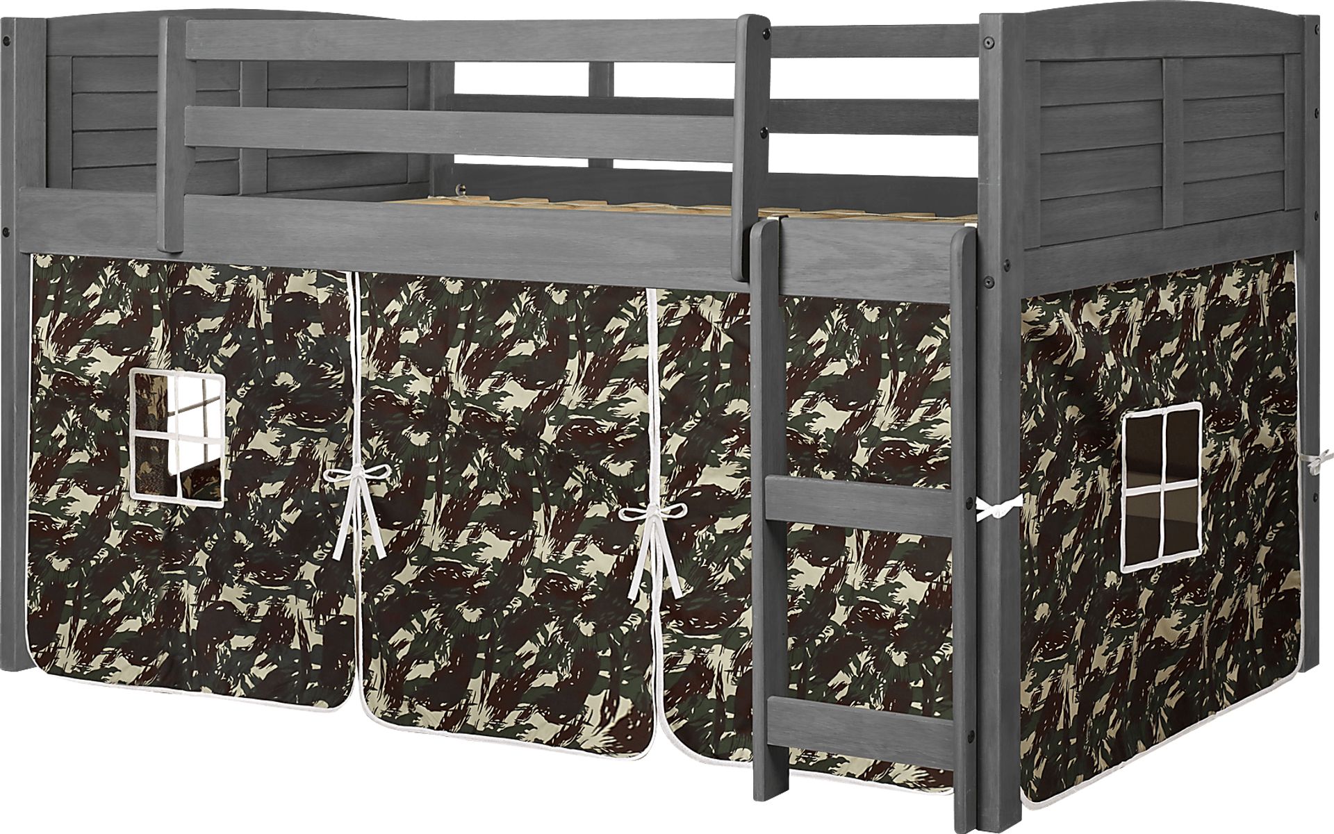 Kids Beland Camo Twin Tent Loft Bed - Image 3