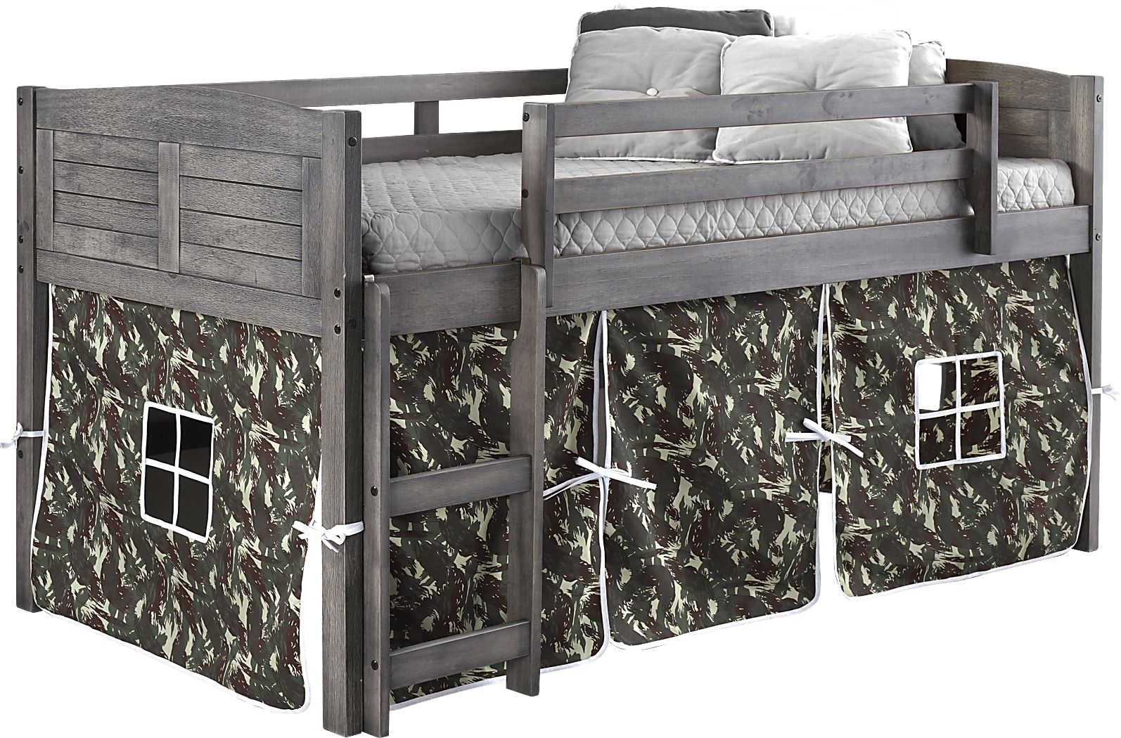 Kids Beland Camo Twin Tent Loft Bed