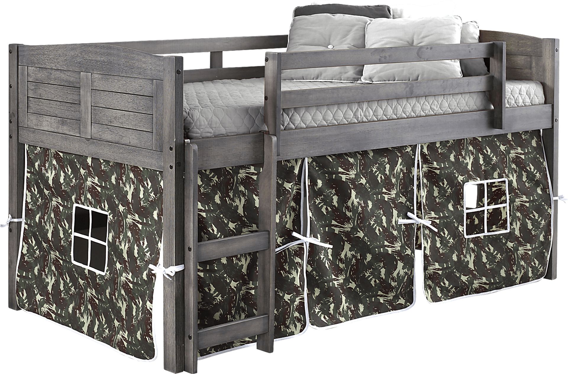 Kids Beland Camo Twin Tent Loft Bed - Image 1