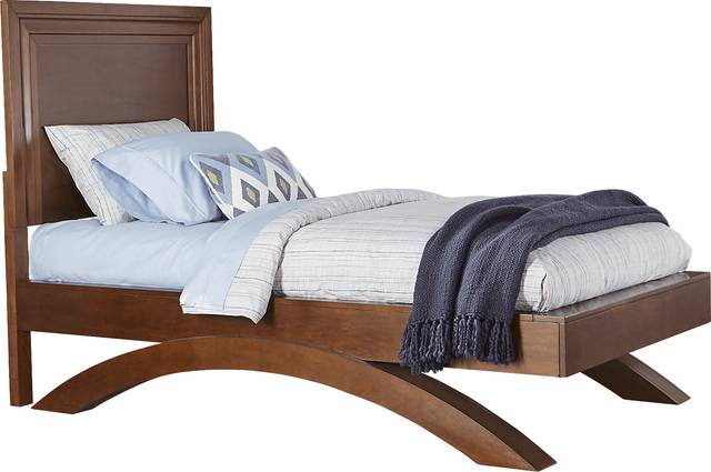Kids Belcourt Jr. Cherry 3 Pc Twin Panel Bed with Arched Base - Thumbnail - Image 1