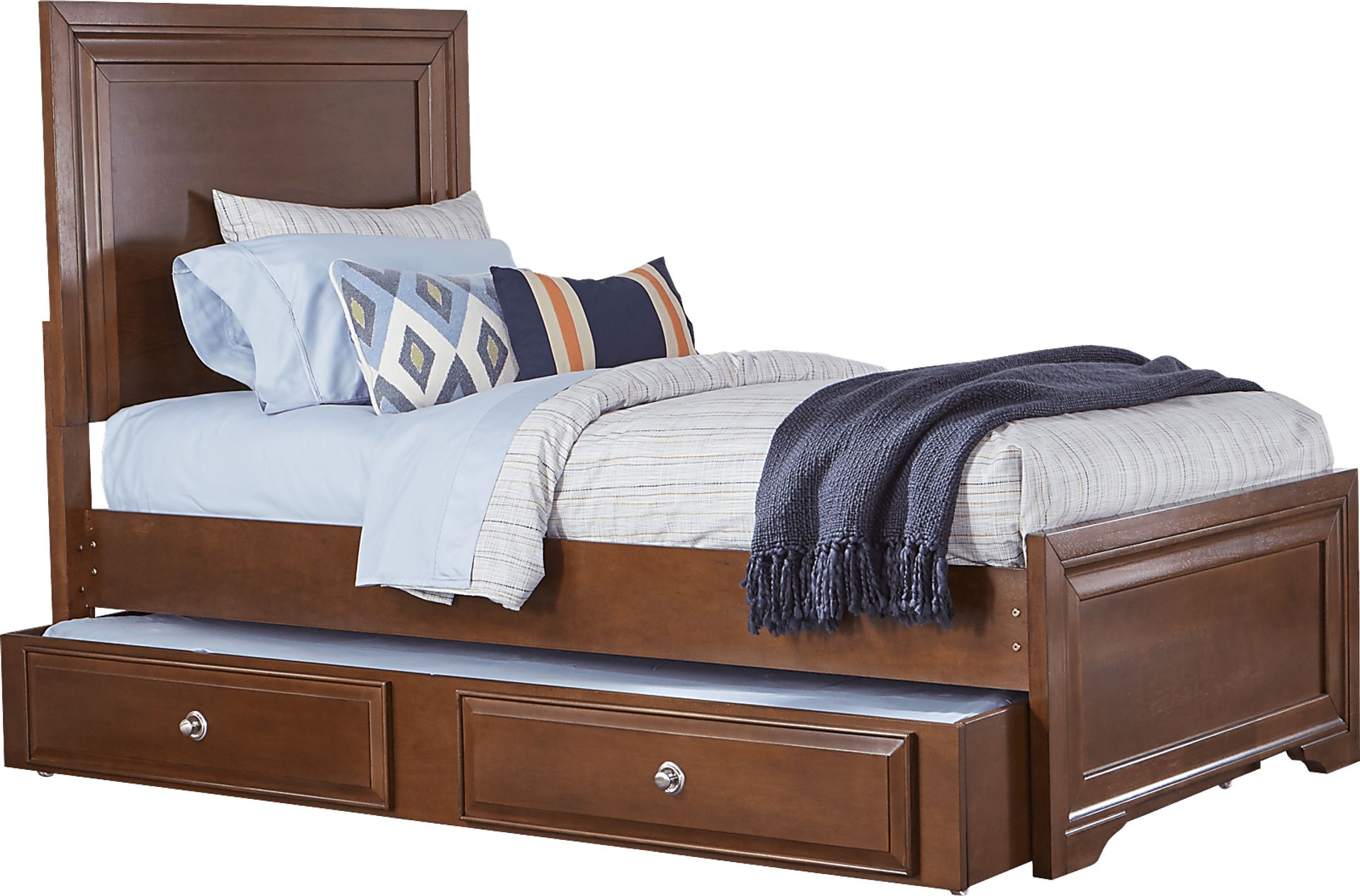 Kids Belcourt Jr. Cherry 4 Pc Full Panel Bed with Trundle - Image 2