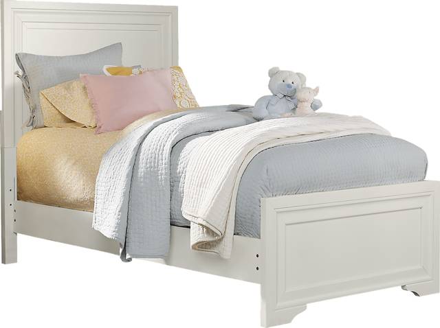 Kids Belcourt Jr. White 3 Pc Twin Panel Bed - Thumbnail - Image 1
