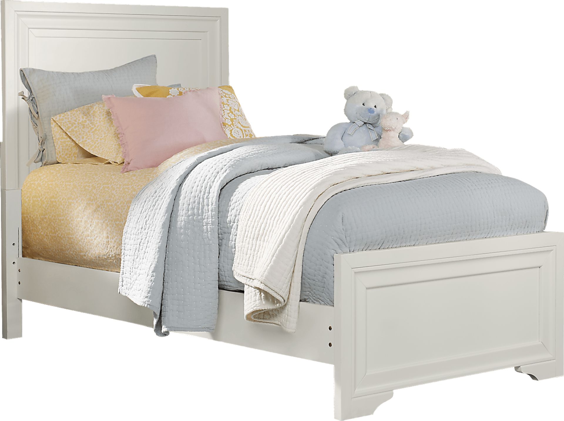 Kids Belcourt Jr. White 3 Pc Twin Panel Bed - Image 1