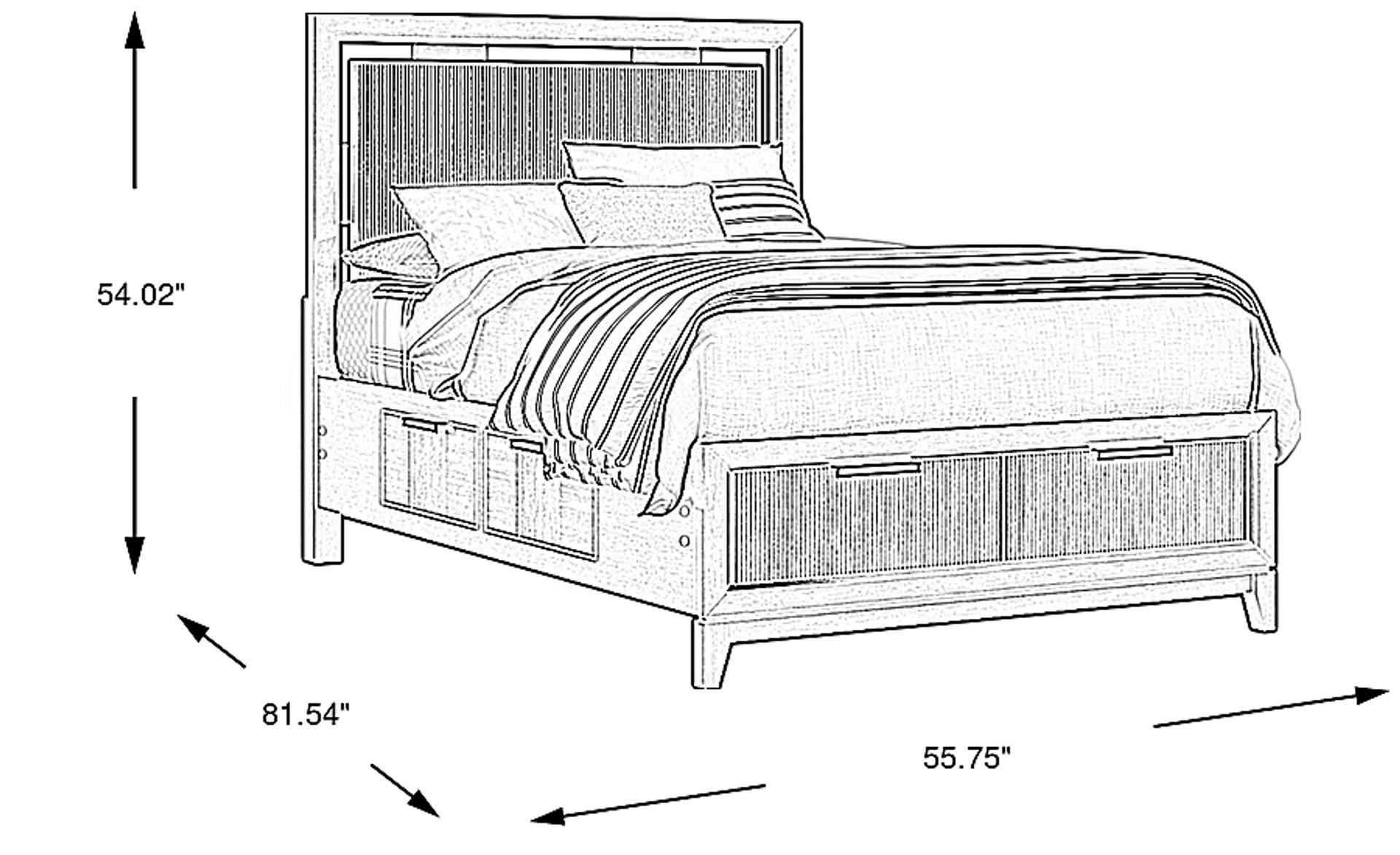 Dimension Image. Please refer to the Dimension Tab on this page for dimension details.