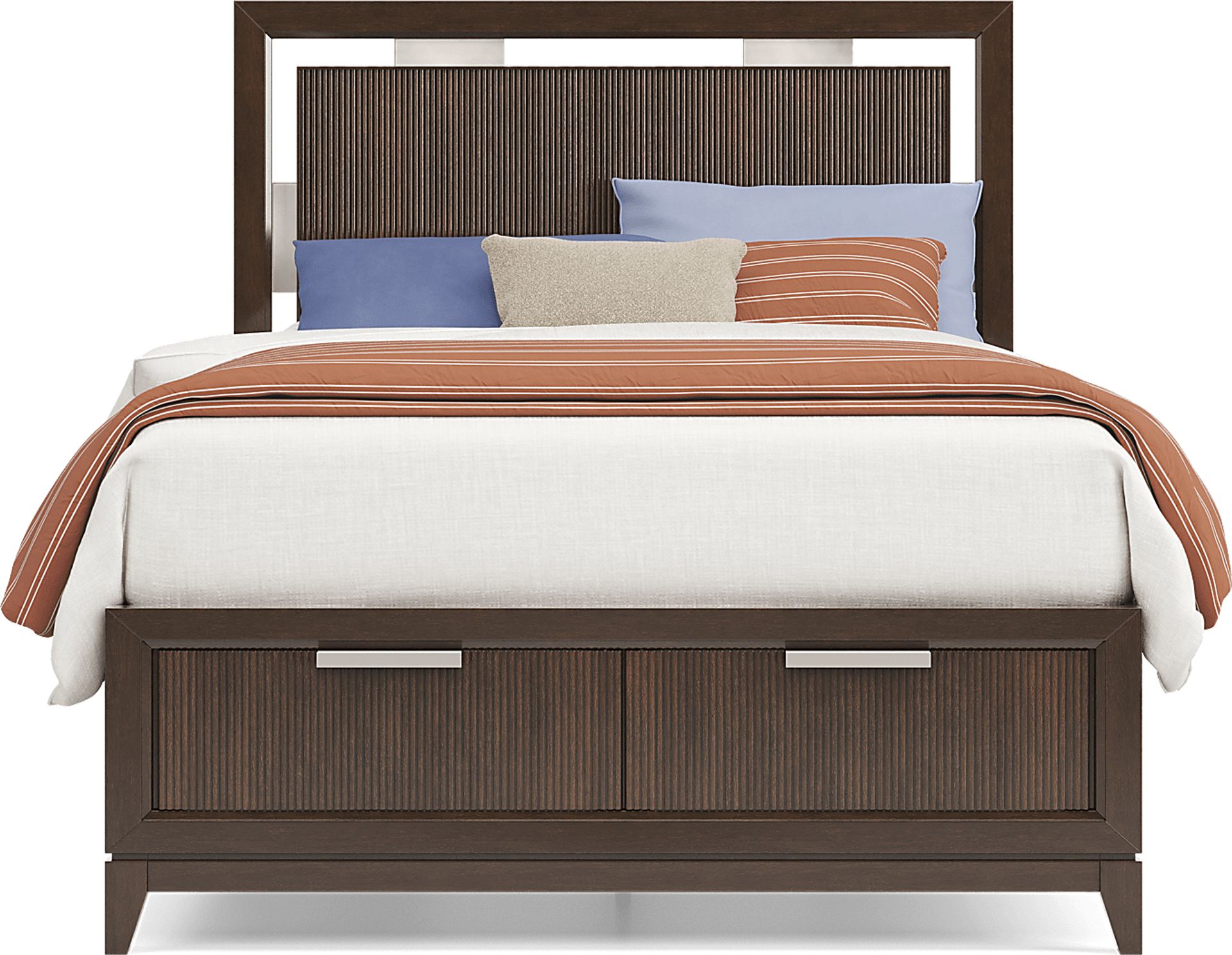 Kids Bellante Jr. 5 Pc Walnut Full Storage Bedroom - Image 3