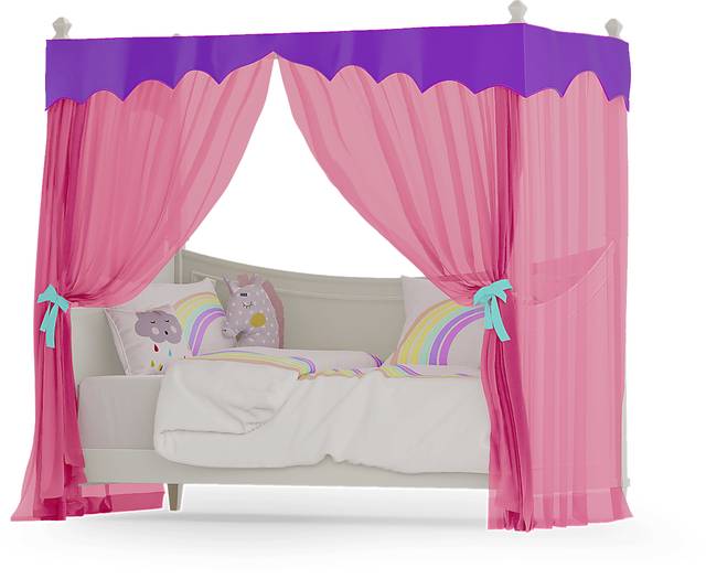 Kids Belle Noir Pink Canopy - Thumbnail - Image 2