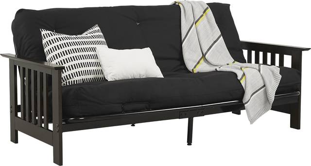 Kids Bellwood Charcoal Futon with Futon Mattress - Thumbnail - Image 2