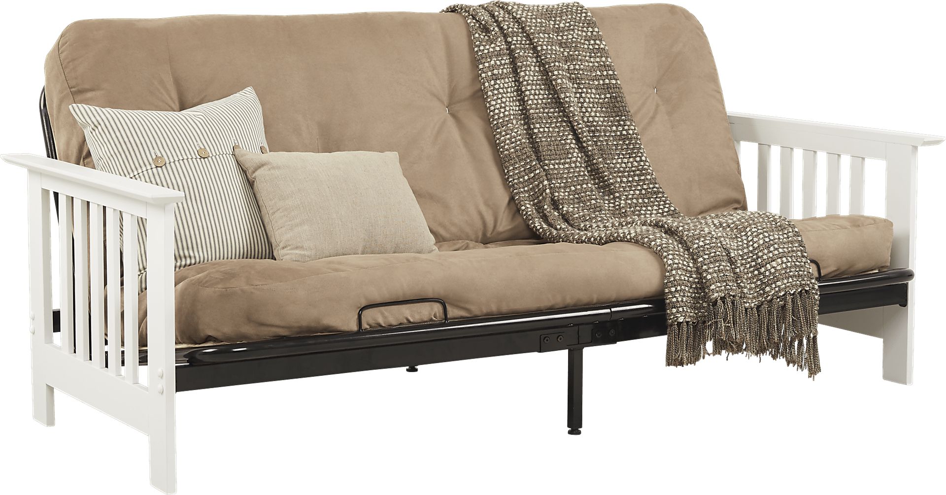 Kids Bellwood White Futon - Image 1
