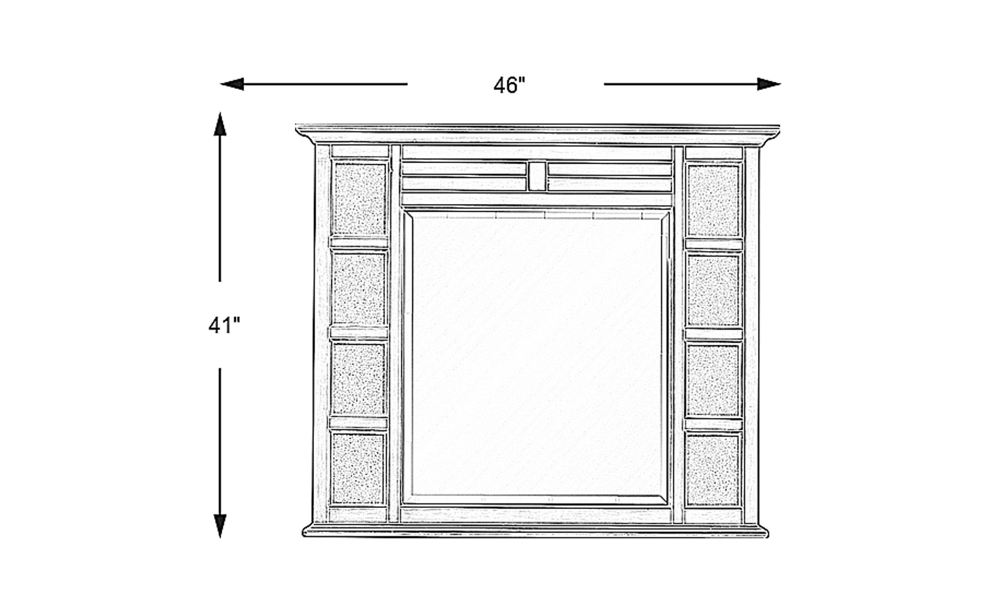 Dimension Image. Please refer to the Dimension Tab on this page for dimension details.