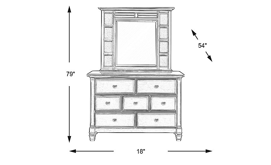 Kids Belmar White Dresser & Mirror Set Rooms To Go