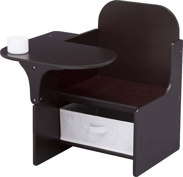 Kids Bentlee Brown Chair Desk - Thumbnail - Image 3