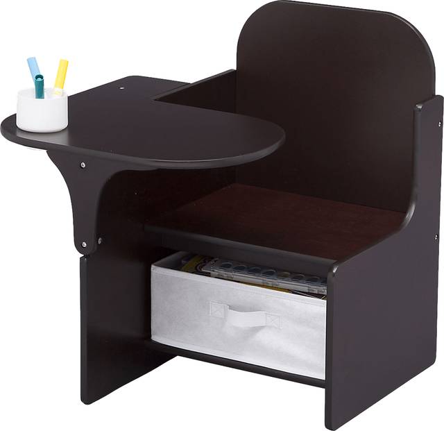 Kids Bentlee Brown Chair Desk - Thumbnail - Image 4