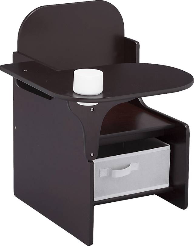 Kids Bentlee Brown Chair Desk - Thumbnail - Image 1