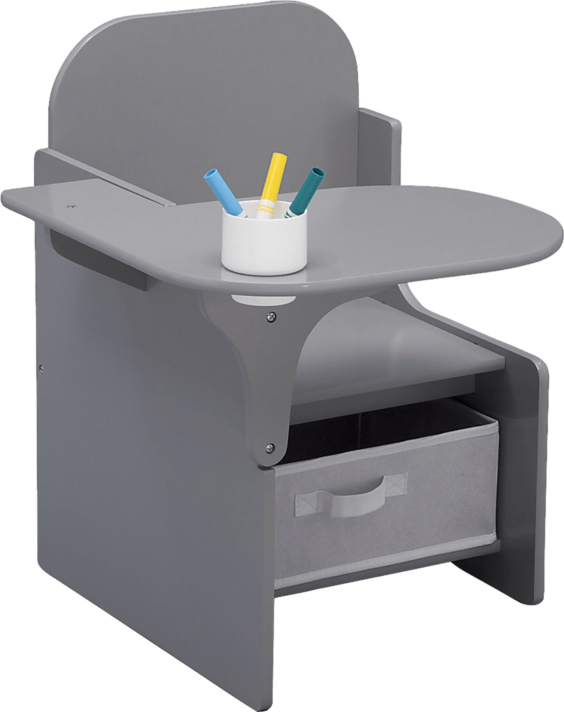 Kids Bentlee Gray Chair Desk - Image 1